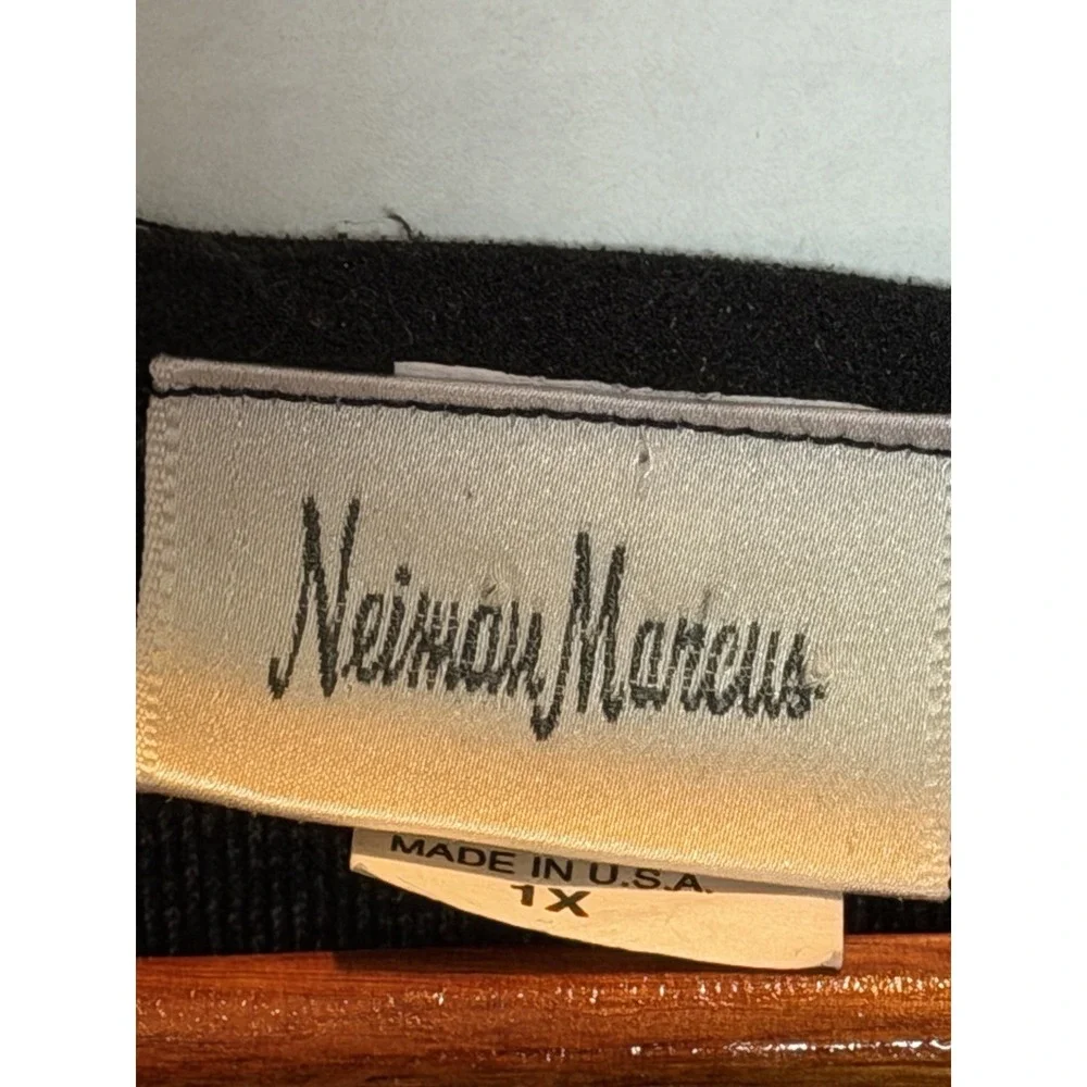 Vtg Neiman Marcus Butterfly Velour Crewneck Sweater 1x 134